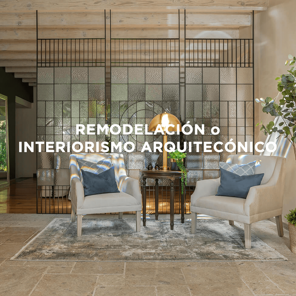 Servicio de remodelación o arquitectura de interiores